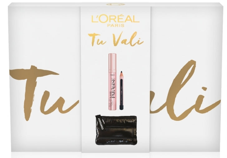 L'OREAL PARIS TU VALI KIT REGALO CON MASCARA EXTRA-NERO LASH PARADISE + MINI-MATITA NERA + MINI POCHETTE