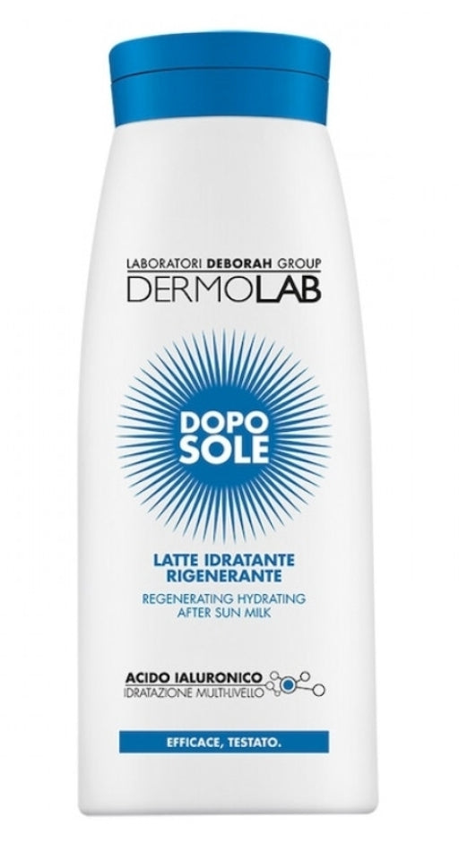 DERMOLAB DOPO SOLE LATTE IDRATANTE RIGENERENTE 400 ML ALL'ACIDO JALURONICO