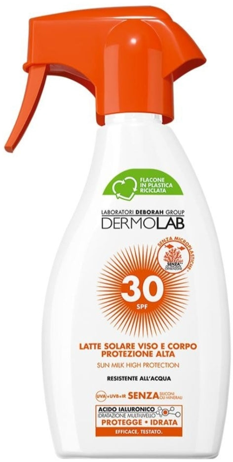 Dermolab Latte solare viso e corpo protezione alta SPF 30 250ml