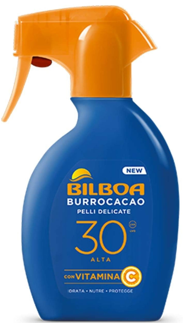 BILBOA BURROCACAO PELLI DELICATE 30 ALTA CON VITAMINA C 250 ML