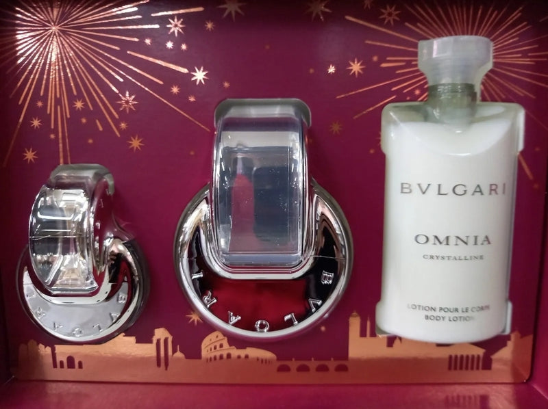 BVLGARI BULGARI Omnia Crystalline Profumo EDT + Cream Corpo Bagno Gel Doccia