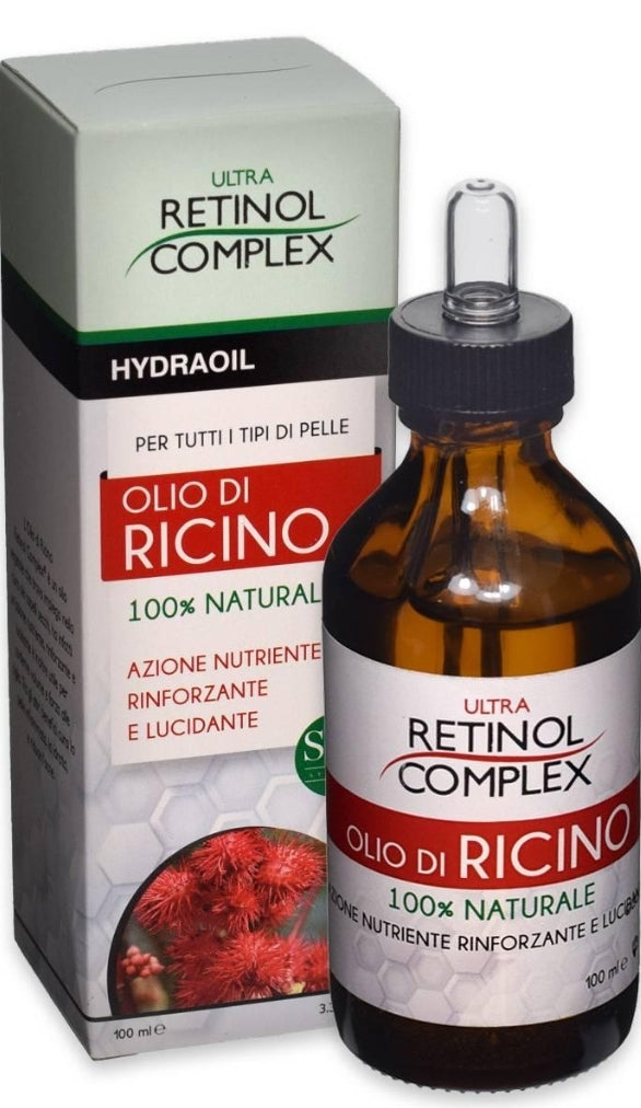 Ultra retinol Complex olio di ricino Hydra Oil 100 ml 100% naturale