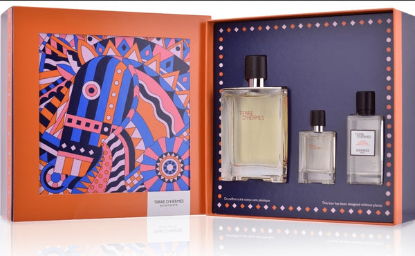 Hermès Terre D'Hermès Gift Set 2023 EDT 100ml + After Shave Lotion 40ml + EDT 12,5 ml