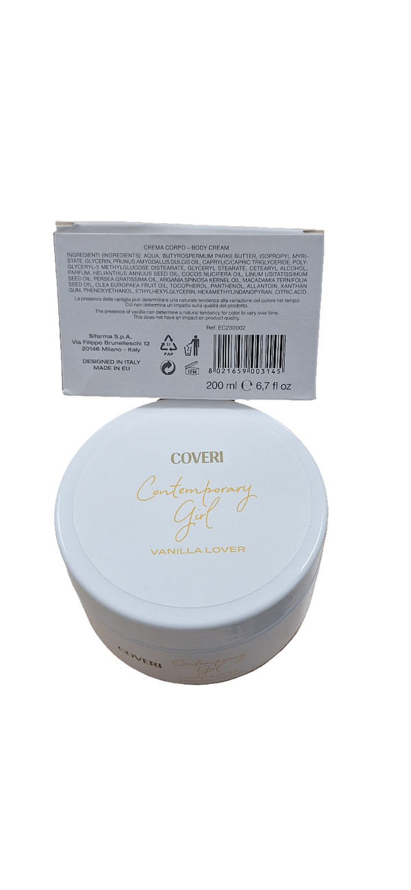 ENRICO COVERI CONTEMPORARY GIRL VANILLA LOVER CREMA CORPO 200 ML SINGOLA O ABBINATA AL PROFUMO 100 ML