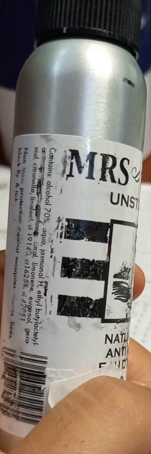Mrs White's Spray Eau de Cologne Repellente contro Insetti Tè al Limone 100 ml