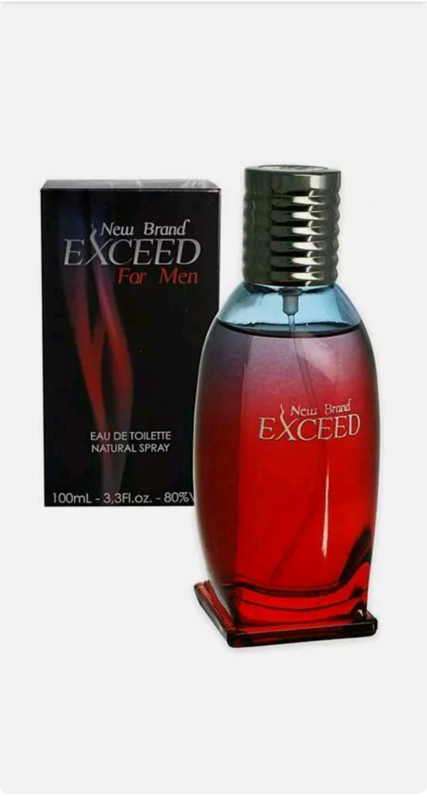 NEW BRAND Profumo da Uomo Eau De Toilette EDT Fragranza Essenza EXCEED 100 ml