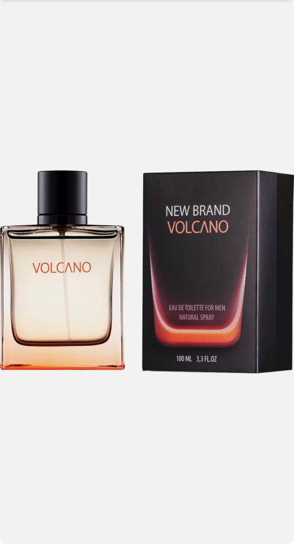 NEW BRAND Profumo da Uomo Eau De Toilette Fragranza Essenza EDT VOLCANO 100 ml