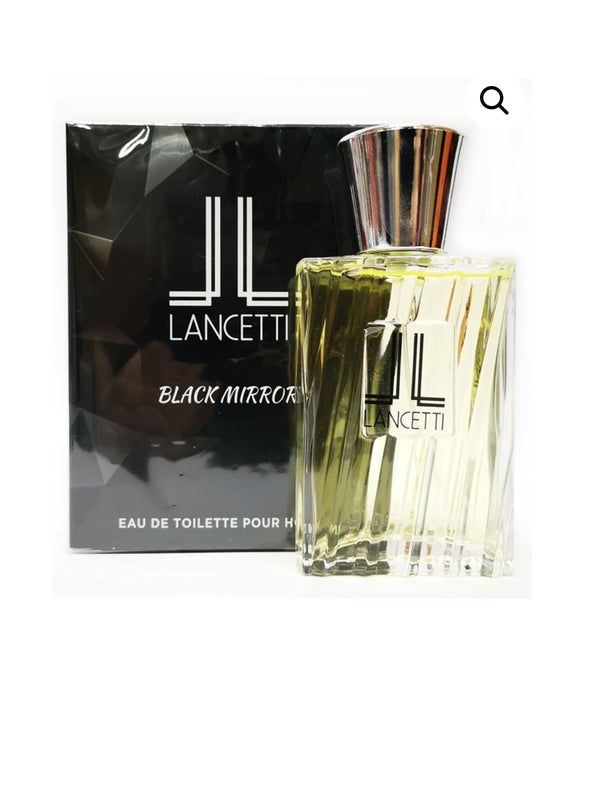 LANCETTI Black Mirror Profumo da per Uomo Fragranza Eau de Toilette EDT 100 ml