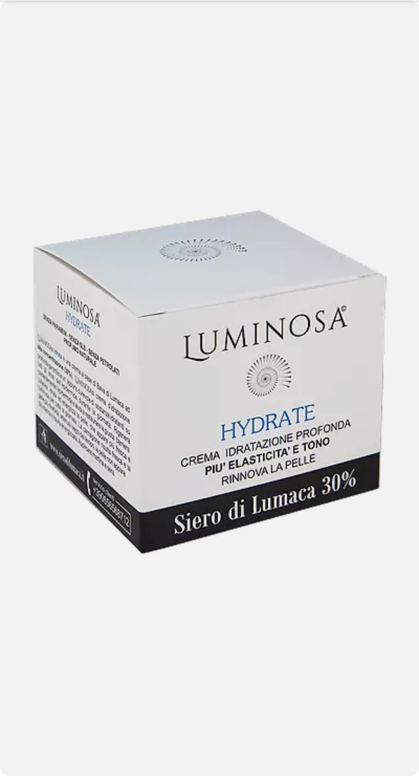 LUMINOSA HYDRATE Crema Viso ad Idratazione Profonda Idratante al Siero di Lumaca