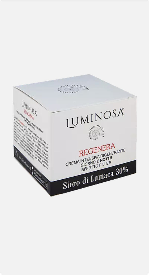 LUMINOSA REGENERA Crema Intensiva Rigenerante Effetto Filler Siero di Lumaca