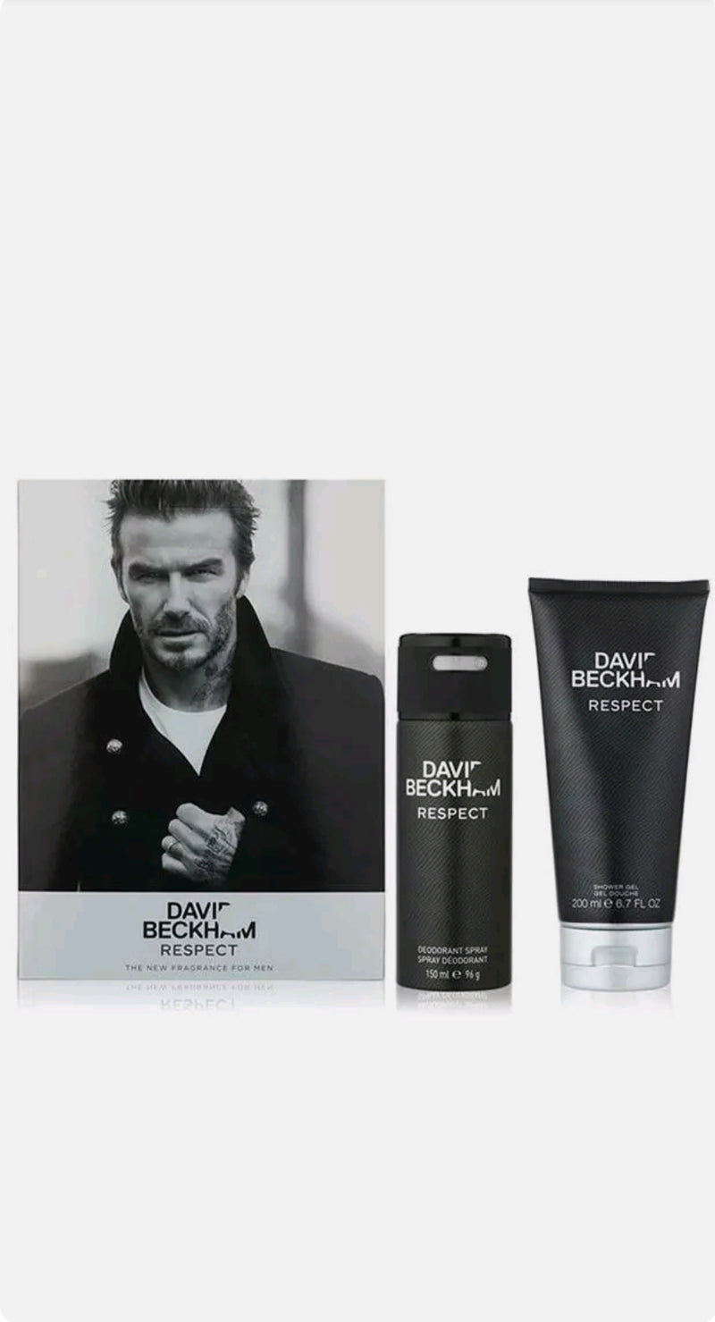 DAVID BECKHAM Respect Box Confezione Regalo SET Deodorante Uomo Corpo 75+150ml