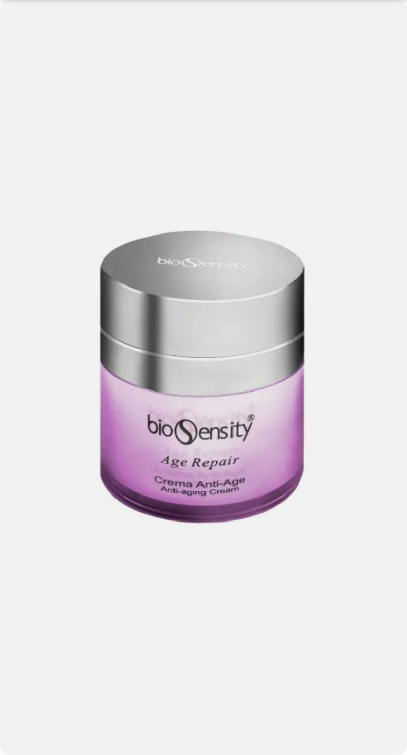 BIOSENSITY Crema Trattamento Viso AGE REPAIR Anti Età con Vitamina C E 50 ml