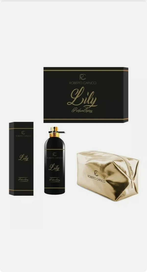 ROBERTO CAPUCCI Cofanetto Box Pochette ORO Lily Profumo EDT da Donna 100 ml