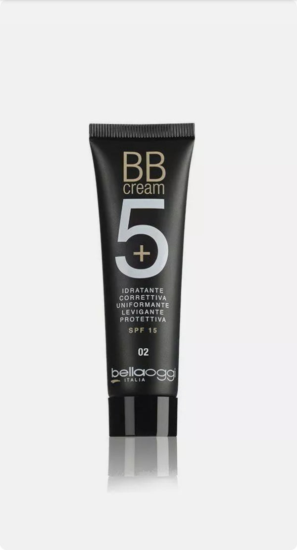BELLA OGGI BB Cream 5+ Crema Balsamo Viso Idratante Levigante 02 SAND 25 ml