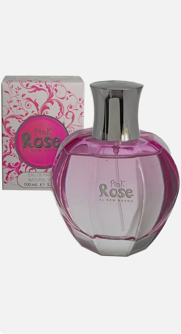 NEW BRAND Profumo EDT Eau The Toilette Fragranza da Donna PINK ROSE 100 mL