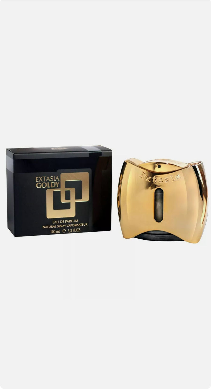 NEW BRAND Profumo EDT Eau The Toilette Fragranza Femminile EXTASIA GOLDY 100 mL