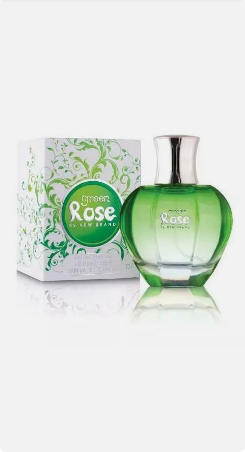 NEW BRAND Profumo EDT Eau The Toilette Fragranza Femminile GREEN ROSE 100 mL