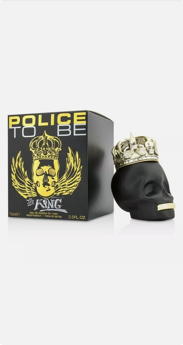 POLICE TO BE THE KING EAU DE TOILETTE PROFUMO UOMO TESCHIO SPRAY 75 ML