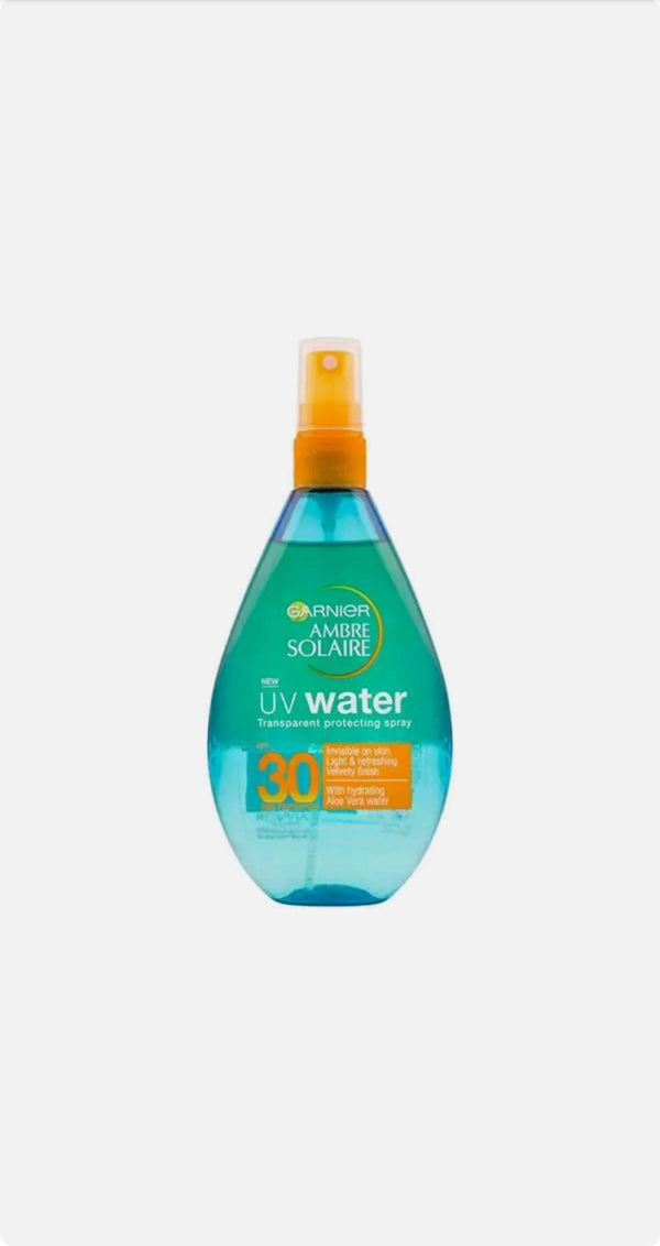 GARNIER Crema Solare WATER SPRAY SPF30 Protezione Freschezza Viso e Corpo 150ml