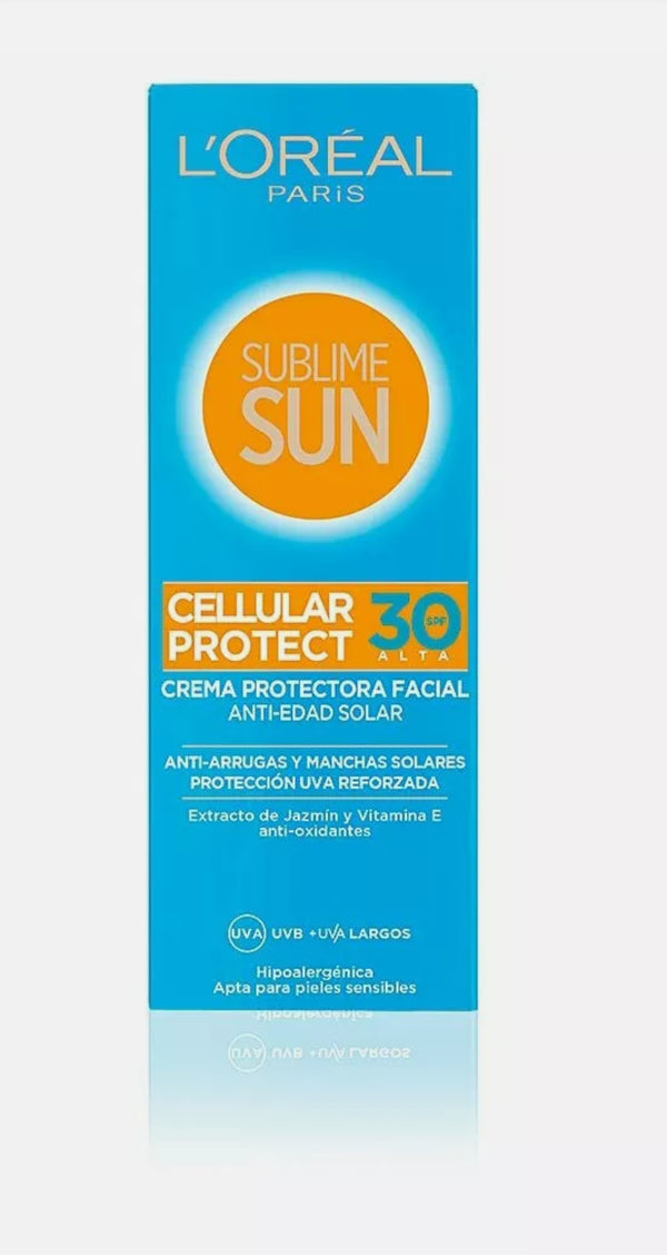 L'OREAL Crema solare viso anti-ruga anti-macchie fattore protezione 30 ALTA 75ml