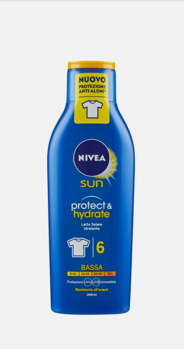 NIVEA PROTECT HYDRATE Latte solare idratante fattore protezione VARI TIPI 200ml