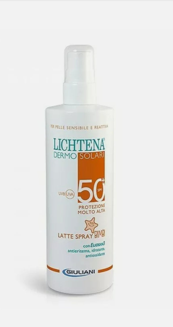 Lichtena DERMOSOLARI Latte VARIE SPF Protezione Solare Pelle Sensibile 200 ml