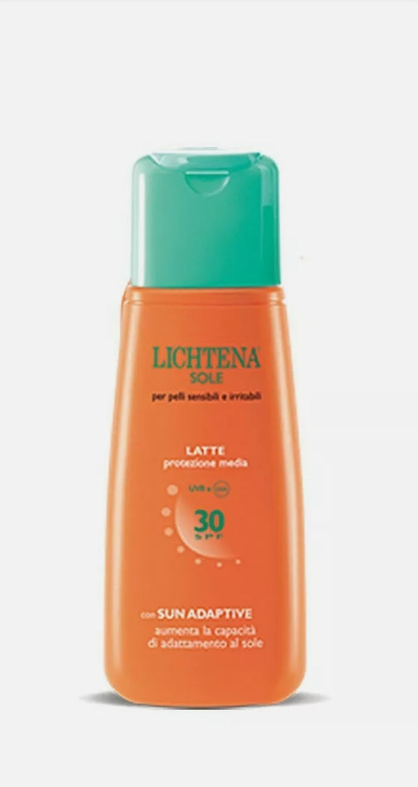 Lichtena SOLE Latte Corpo SPF 30 per Pelli Sensibili Protezione Alta 125 ml