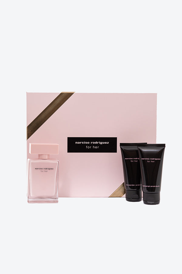 NARCISO RODRIGUEZ COFANETTO FOR HER EDP 50 ML BODY LOTION SHOWER GEL